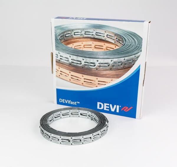DEVIfast 5m steel fastening strip for heated cables